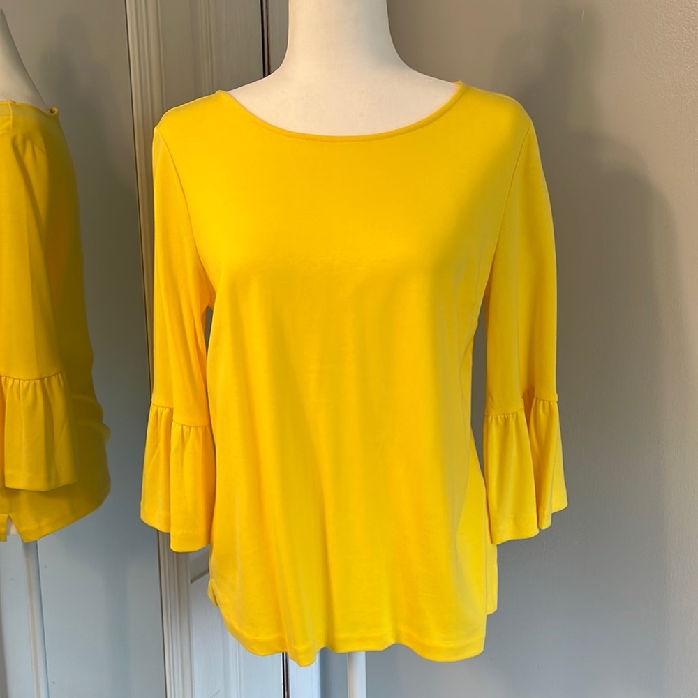 Talbots Lemon 🍋 colored tee